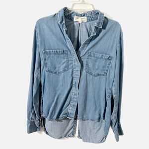 Cloth & Stone Blue Button Down Shirt